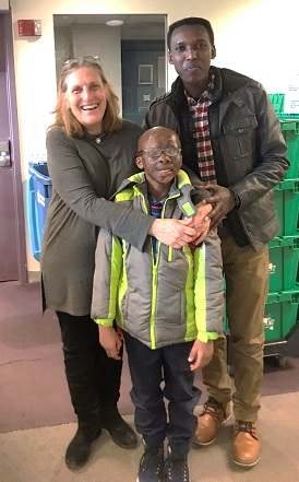 Young boy with guardian and attorney