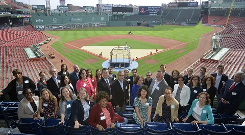GBLS Supporters Pose at Fenway Park